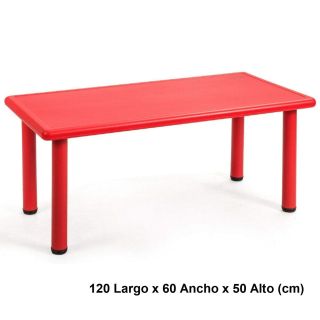 Mesa Infantil Rectangular Rojo